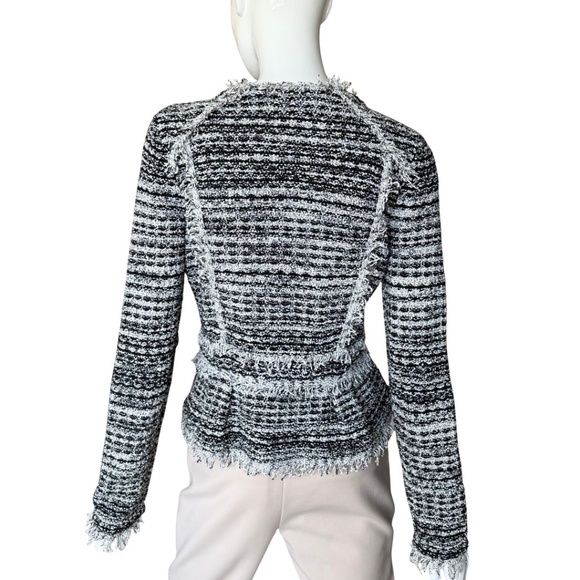 INC International Concepts Tweed Jacket With Fringe Detail Size M - Picture 7 of 7